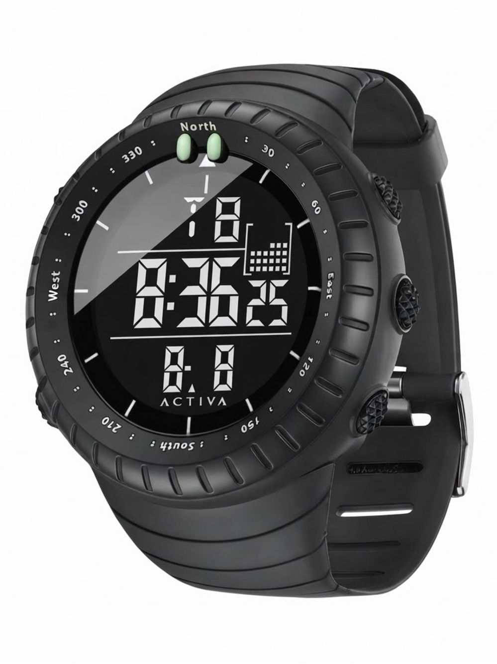 NWT Activa X Invicta Digital Men's Watch 53mm. Black (ACW1237-001)